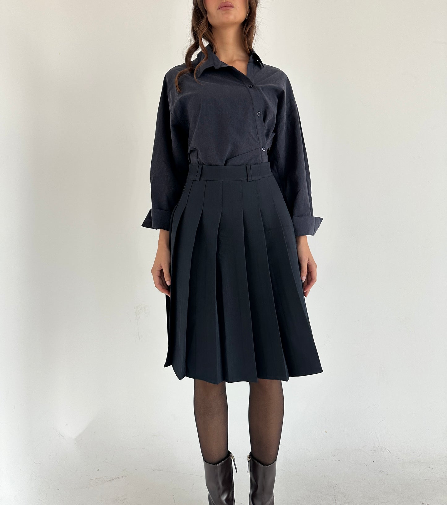 Navy skirt